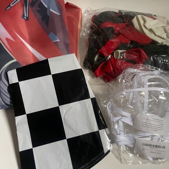 Racing Car Birthday Party Kit - Picture 1 of 14